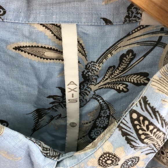 Axis Linen Blend Short Sleeve Button Up Shirt 2XB - Picture 3 of 5